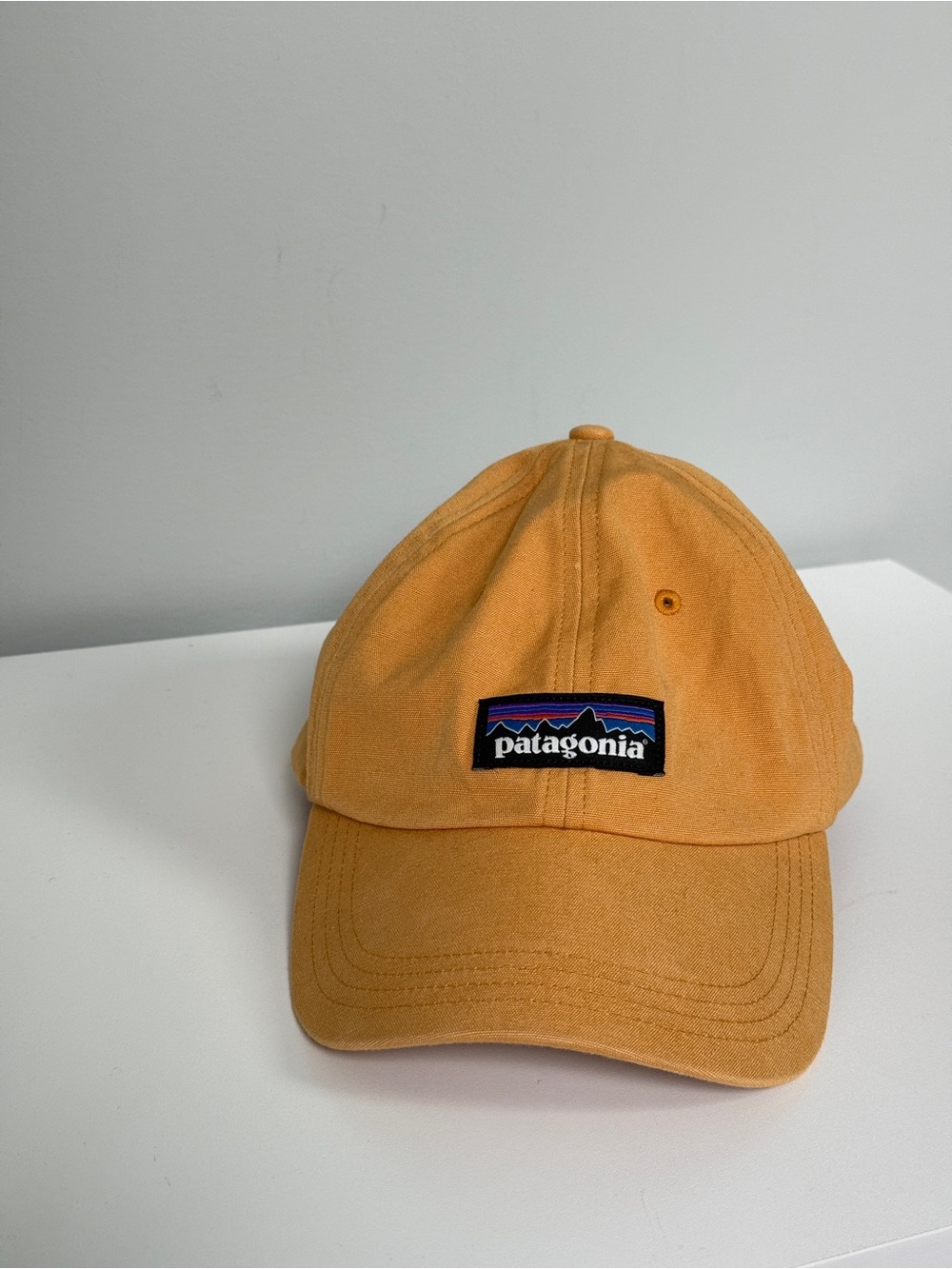 Patagonia P-6 Label Trad Hat Cap Dried Mango Organic Cotton Canvas Netplus